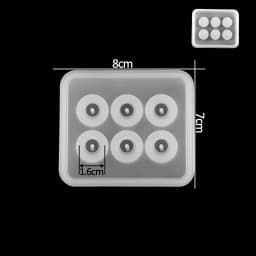Earrings Pendants Silicone Molds UV Epoxy Resin Mold Cube Ball Beads Casting Mould for DIY Jewelry Making Necklace Bracelet Tool