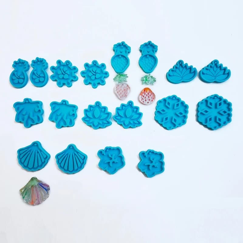 Handmade Earrings Silicone Mold UV Crystal Resin Epoxy Mold DIY Art Crafts Ear Studs Necklace Keychain Pendant Making Crafts