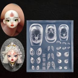 E06E Elf Ear Carving Moulds Elf Doll DIY Stamping Stencils DIY Manicure Accessories DIY Art Tools for Nair Art