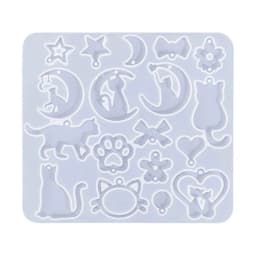 Animal Series Silicone Mold DIY Crystal Earring Pendant Mould Rabbit Keychain Molds Epoxy Resin Jewelry Making Mould