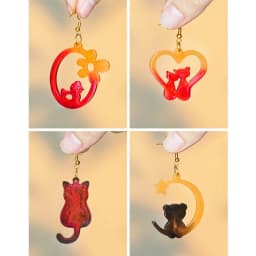 Animal Series Silicone Mold DIY Crystal Earring Pendant Mould Rabbit Keychain Molds Epoxy Resin Jewelry Making Mould