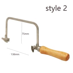 NIUPIKA Professional Saw Bow Wooden Handle with 12Pcs saw blade Jewelry Saw Frame Hand Tools Jeweler'S Saw Frame