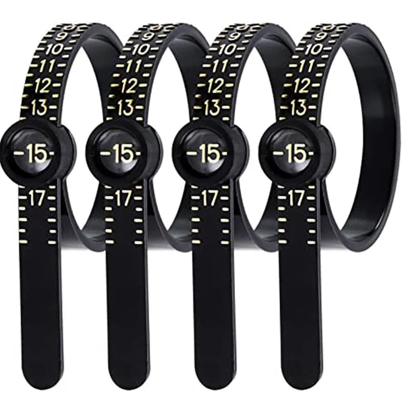 Professional Ring Size Measurement Tool Magnifying Glass Ring Measuring Tape Ring Sizers Fashion Jewelry Measuring Tools