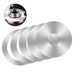 High-Precision Silicone Gaskets & Aluminum Adapter Plate Disc for Professional Vacuum Casting Jewelry Machine Accessory