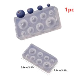 3D Blueberry Cherry Strawberry Fondant Molds Berry Series Chocolate Silicone Mold Candy Cupcake Topper Cake Decorating Tools
