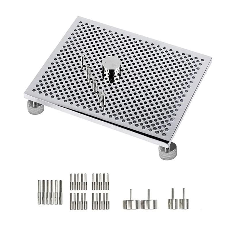 JU64 Aluminum Wire Jig Complete Jewelry Making Tool Set Practical Wire Looping Wire Bending Board for DIY Jewelry