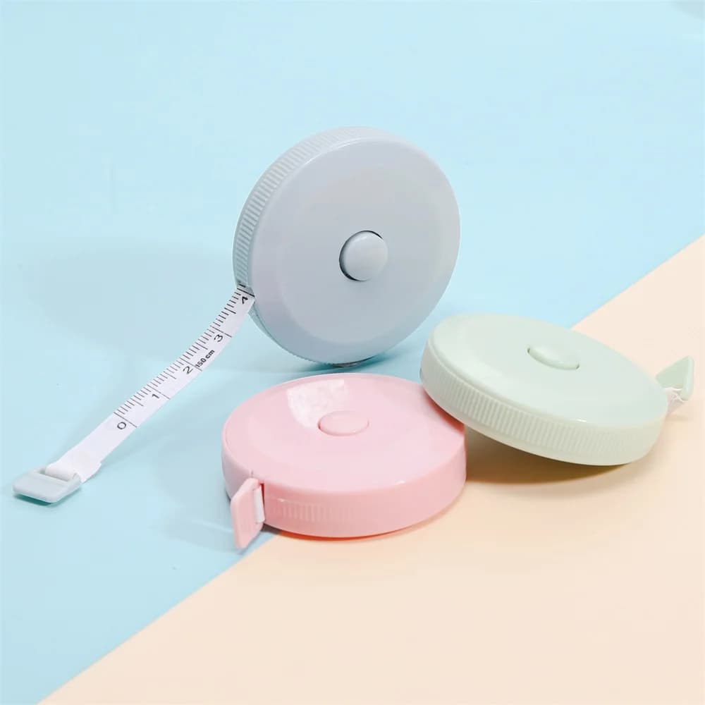 150cm/60" Mini Measure Plastic Ruler Roll Tape Accurate Measurement For DIY Jewelry Making Accessories Resin Crafts Tools