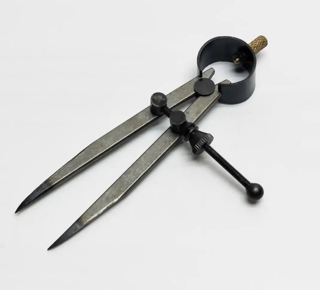 Jewelry Angle Measuring Compass Divider Adjustable Center Wheel Jewelry Craft Marking Making Processing Tools Accessories 11.5cm