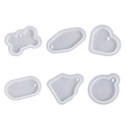 Round Oval Heart Listing Silicone Mold Handmade Necklace Mold Suitable for Craf