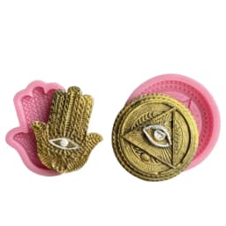 Hand of Fatima Eye of God Silicone Mold Handmade Candle Cake Soap Mould Aromatherapy Plaster Making DIY Resin Epoxy Mold