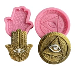 Hand of Fatima Eye of God Silicone Mold Handmade Candle Cake Soap Mould Aromatherapy Plaster Making DIY Resin Epoxy Mold