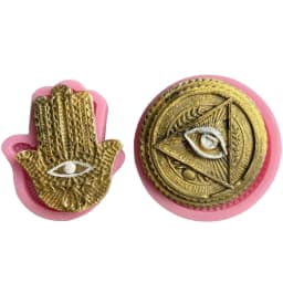 Hand of Fatima Eye of God Silicone Mold Handmade Candle Cake Soap Mould Aromatherapy Plaster Making DIY Resin Epoxy Mold