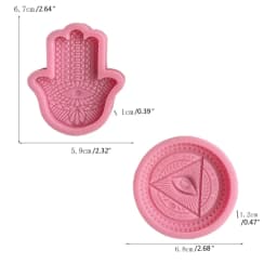 Hand of Fatima Eye of God Silicone Mold Handmade Candle Cake Soap Mould Aromatherapy Plaster Making DIY Resin Epoxy Mold