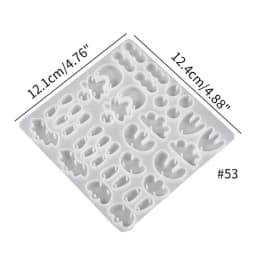 Resin Earrings Mold Geometric Flower Heart Irregular Mould Unique Earring Silicone Molds for Epoxy Resin Crafts Christmas Molds