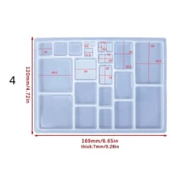Resin Earrings Mold Geometric Flower Heart Irregular Mould Unique Earring Silicone Molds for Epoxy Resin Crafts Christmas Molds