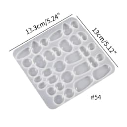 Resin Earrings Mold Geometric Flower Heart Irregular Mould Unique Earring Silicone Molds for Epoxy Resin Crafts Christmas Molds