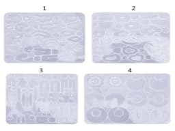 Resin Earrings Mold Geometric Flower Heart Irregular Mould Unique Earring Silicone Molds for Epoxy Resin Crafts Christmas Molds