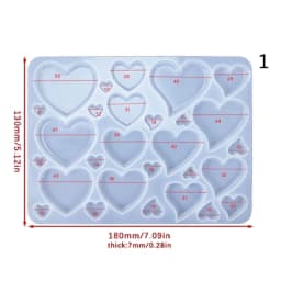 Resin Earrings Mold Geometric Flower Heart Irregular Mould Unique Earring Silicone Molds for Epoxy Resin Crafts Christmas Molds
