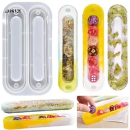 Dice Storage Silicone Mold Resin Dice Organizer Holder Mold DND Dice Box Mold Crystal Epoxy Mold for DIY Home Decor