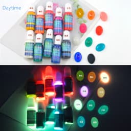 24 color Epoxy UV Resin Coloring Dye Pigment Glowing in dark AB Crystal Drop Glue hand-made DIY material pigment for jewelry ma