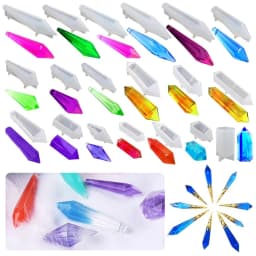 24 Styles New Necklace Pendant Earring Silicone Molds DIY Jewelry Making Resin Casting Mould for Craft Decoration Making Tools