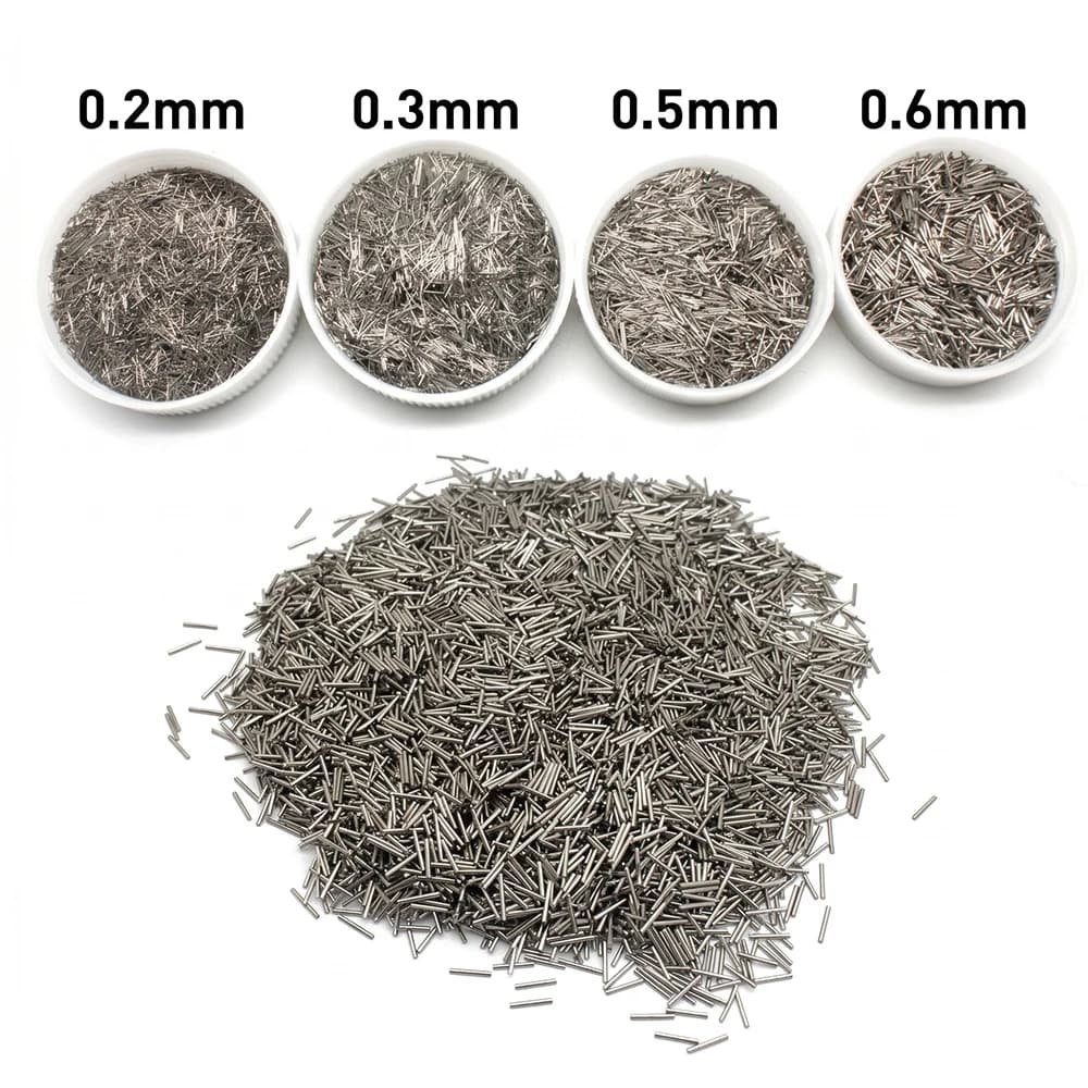 200g Magnetic Polishing Pins Anti-Rust 304 Stainless Steel Tumbling Media for Jewelry Finishing Metal Surface Deburring Cleaner