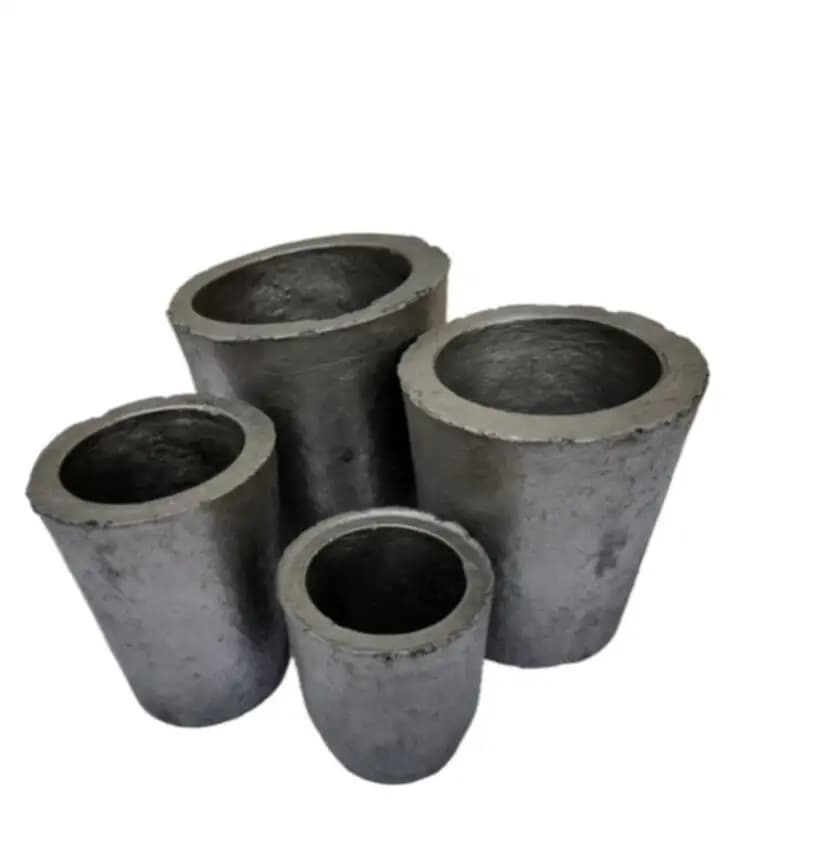 Metal Crucibles Black Cup Furnace Torch Melting Casting Refining Gold Silver Copper Brass Aluminum small melt heating crucible