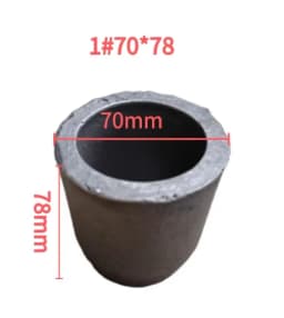 Metal Crucibles Black Cup Furnace Torch Melting Casting Refining Gold Silver Copper Brass Aluminum small melt heating crucible