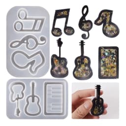 3D Marine Animals Flower Quicksand Silicone Mold Resin Shaker Charm Mould Keychain Pendant Jewelry Making Tools DIY Craft Supply