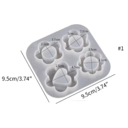 3D Marine Animals Flower Quicksand Silicone Mold Resin Shaker Charm Mould Keychain Pendant Jewelry Making Tools DIY Craft Supply