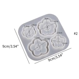 3D Marine Animals Flower Quicksand Silicone Mold Resin Shaker Charm Mould Keychain Pendant Jewelry Making Tools DIY Craft Supply