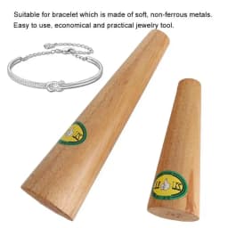 Professional Jewelry Deformation Repair Tool Round Shape Wooden Bangle Mandrel Bracelet Adjuster Jewelry Making Tool for Jeweler