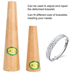 Professional Jewelry Deformation Repair Tool Round Shape Wooden Bangle Mandrel Bracelet Adjuster Jewelry Making Tool for Jeweler
