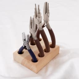 1PC Coffee Carbon Steel Jewelry Pliers DIY Beading Wire Wrapping Tools Nylon Jaw Round Flat Nose Pliers Hand Tools Accessories