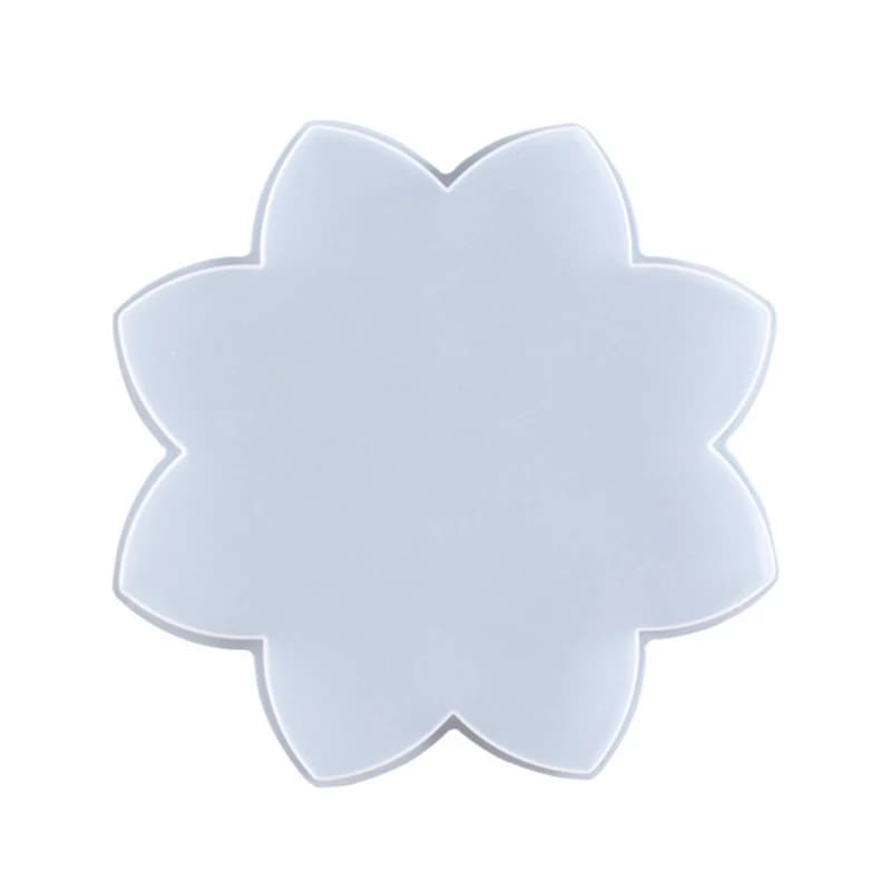 Crystal Epoxy Resin Mold Lotus Coaster Tray Cup Mat Silicone Mould DIY Crafts Ornaments Decorations Making Tool