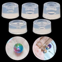 Transparent Silicone Mould Resin Universe Ball Epoxy Resin Molds Jewelry Making Casting Silicone Mould DIY Crafts Dropshipping