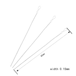 1pc 80-140mm Stainless Steel Big Eye Beading Needles Easy Thread String Cord Pins For Beads DIY Jewelry Findings Making Tools