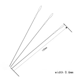 1pc 80-140mm Stainless Steel Big Eye Beading Needles Easy Thread String Cord Pins For Beads DIY Jewelry Findings Making Tools