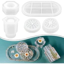 Resin Mold DIY Herb-medicine Grinder Spice Crusher Silicone Mold A Set of Epoxy