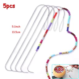 SMI Stainless Steel Beading Needles 4 Styles Jewelry Making Needle Threaders Set Long Straight Big Eye Beading Tools for Jewelry