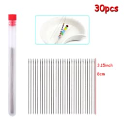 SMI Stainless Steel Beading Needles 4 Styles Jewelry Making Needle Threaders Set Long Straight Big Eye Beading Tools for Jewelry