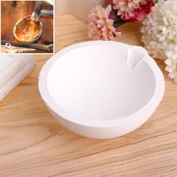750Grams Quartz Bowl Jewelry Equipment Crucible For Melting Gold Silver Platinum Refine Jewelry Casting Container