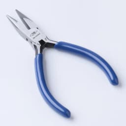 PandaHall Blue Steel Chain Nose Pliers Jewelry Making Equipment DIY Beading Hand Tools 12x65x10mm