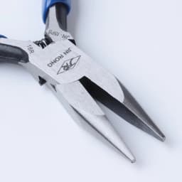 PandaHall Blue Steel Chain Nose Pliers Jewelry Making Equipment DIY Beading Hand Tools 12x65x10mm