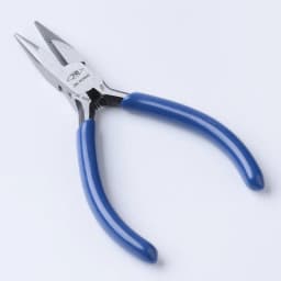 PandaHall Blue Steel Chain Nose Pliers Jewelry Making Equipment DIY Beading Hand Tools 12x65x10mm
