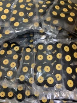 12PCS Abrasive Black Bristle Brush Buffing Wheel Brush for Polishing Tool Accessories Engraver Cleaning Tools 2C