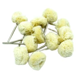10pcs 22mm Jewelry Polishing Wheel 2.35mm Shank Cotton Buffing Pad Brush Tools for Jewelers