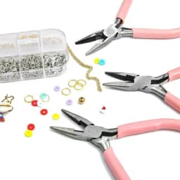 Mini Jewellery Pliers Set, 3 Pieces Jewellery Pliers Jewelry Hand Tool for DIY Beading Crafts Necklace Bracelets Making