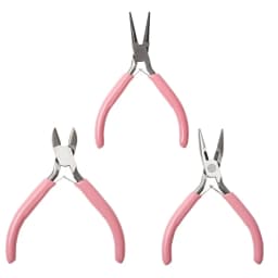Mini Jewellery Pliers Set, 3 Pieces Jewellery Pliers Jewelry Hand Tool for DIY Beading Crafts Necklace Bracelets Making