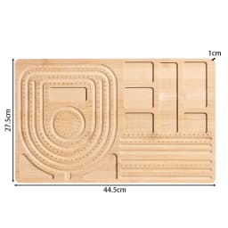 1pcs Wood Bead Board Bracelet Beading Organizer Beading Tray Plate for Jewelry Making DIY Necklace Measuring Tool Accessory